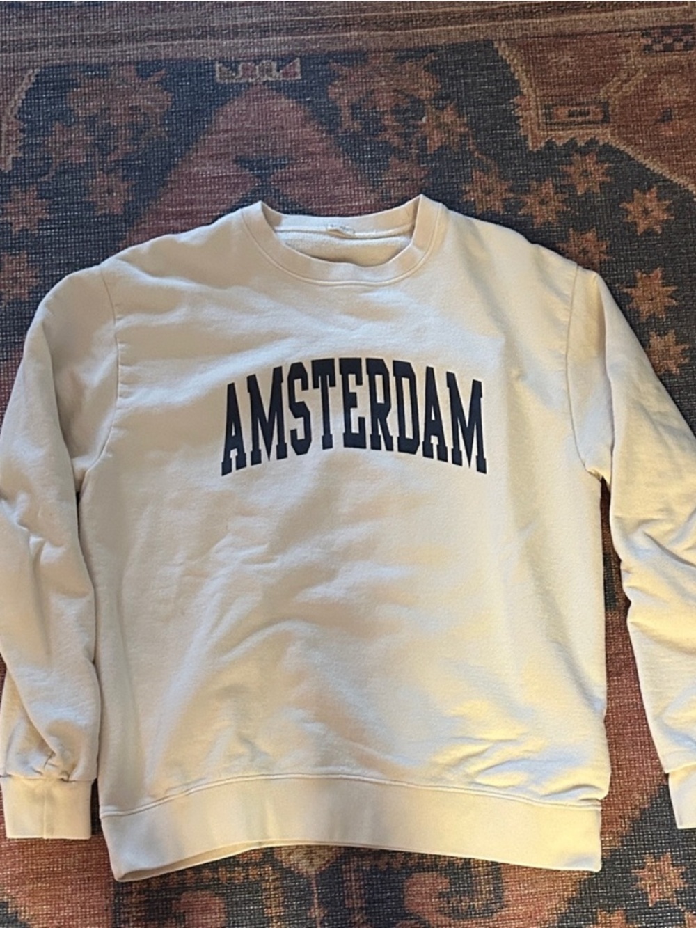 Brandy Melville Cream Amsterdam Sweatshirt